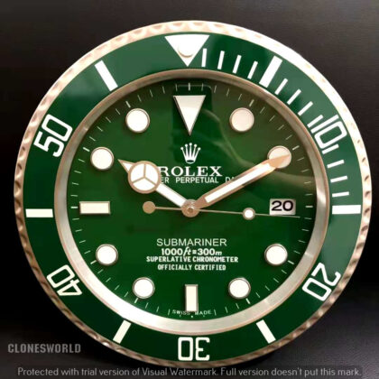 Rolex Submarinar Green Dail Wallclock