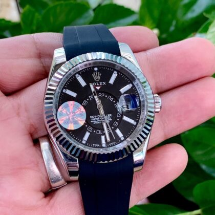 Rolex Sky-Dweller GMT Automatic Chronometer Black Dial Men's Watch