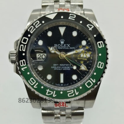 Rolex GMT-II Automatic Black Dial Men's Watch